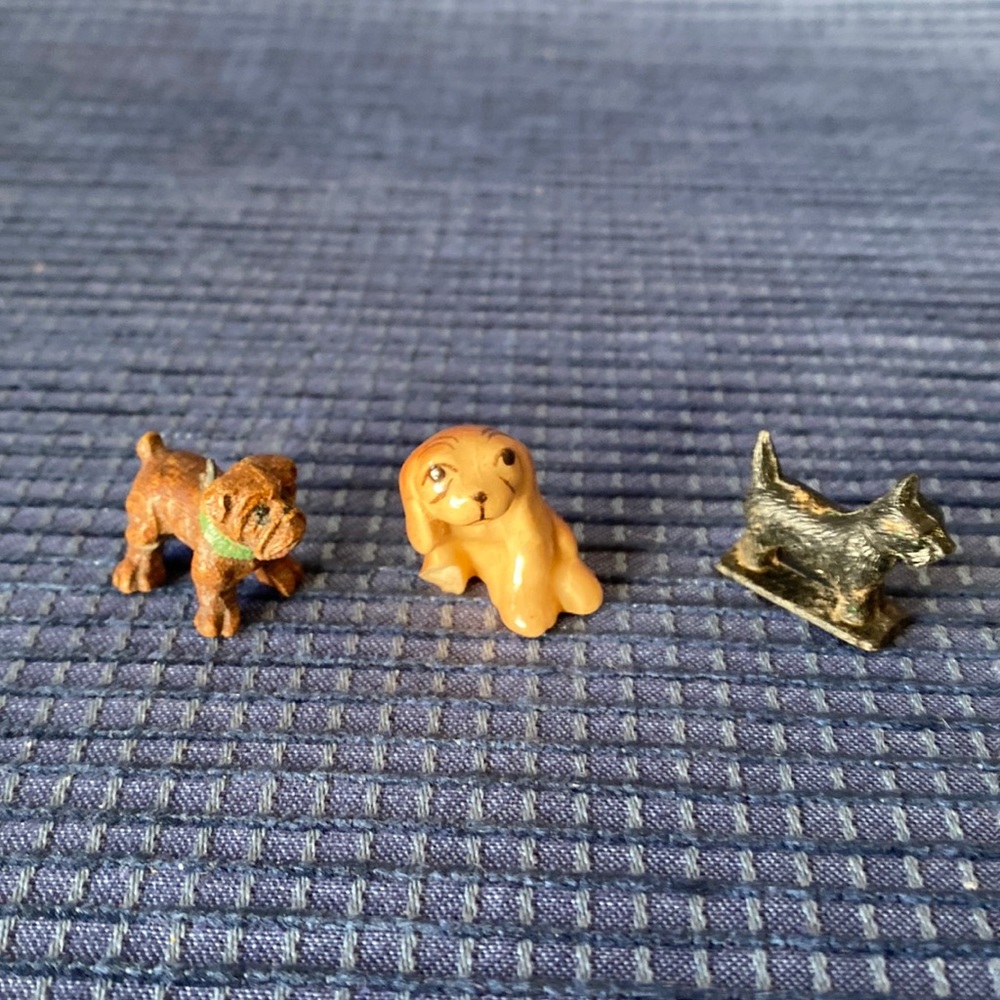 Vintage Miniatures: Set of 3 🐾🐾 Toy Dogs